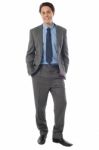 Smiling Young Businessman Stock Photo