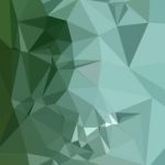 Zomp Green Abstract Low Polygon Background Stock Photo