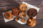 Mix Of Portuguese Folar Cakes Stock Photo