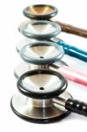 Colorful Stethoscopes Stock Photo