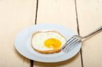 Egg Sunny Side Up Stock Photo