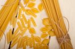 Bunch Of Italian Pasta Type Stock Photo