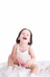 Laughing Little Child Stock Photo