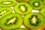 Slices Of Kiwi Fruit Stock Photo