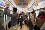 People In Tokyo Metro Pass Stock Photo