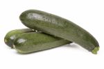 Three Courgettes Vegetables Stock Photo