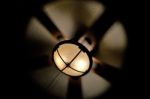 Fan Spinning Dark Circle Stock Photo