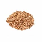 Buckwheat On A White Background Stock Photo