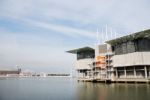 Modern Oceanarium Building In Lisbon, Portugal Stock Photo