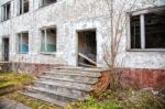 Old Abandoned High-rise Building Stock Photo