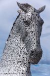 Sculptures The Kelpies At The Helix Park In Falkirk, Scotland Stock Photo