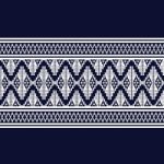 Geometric Ethnic Pattern  Design For Background Or Wallpaper Stock Photo