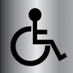 Disabled Button Stock Photo