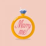 Marry Me Stock Photo