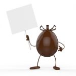 Easter Egg Means Empty Space And Blank Stock Photo