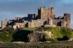 View Of Bamburgh Castle Stock Photo