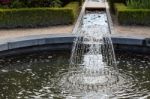 Water Feature In Alnwick Castle Gardens Stock Photo