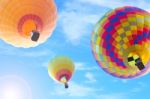 Colorful Hot Air Balloon Stock Photo