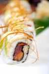 Fresh Sushi Choice Combination Assortment Selection Stock Photo