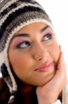 Young Girl Posing With Facial Expressions Stock Photo