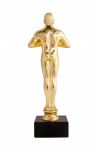 Oscar - Golden Trophy Stock Photo