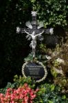 Well Kept Graveyard At The Maria Hilf Pilgrimage Church In Halls Stock Photo