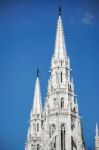 Hungarian Parliament Building In Budapest Stock Photo