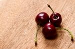 Ripe Cherries Stock Photo