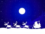 Xmas Reindeer Indicates Father Christmas And Celebration Stock Photo