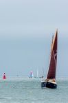 Appledore, Devon/uk - August 14 : Sailing In The Torridge And Ta Stock Photo