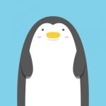 Cute Big Fat Penguin Stock Photo