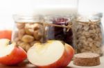 Healthy Breakfast Ingredients Stock Photo