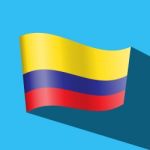 Colombia Flag  Icon Stock Photo