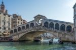 Rialto Bridge Venice Stock Photo