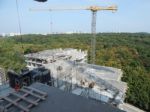 Construction Of A Residential Building In A Building Stock Photo