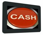 Cash Switch Shows Money Savings And Incomes Stock Photo