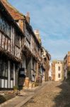 View Of The Mermaid Inn In Rye East Sussex Stock Photo