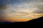 Sunset And Clouds Stock Photo