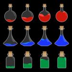 Potion Bottle Design Stock Photo