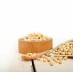 Organic Soya Beans Stock Photo