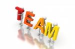 Teamworks Stock Photo