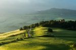 Countryside Of Val D'orcia Tuscany Stock Photo