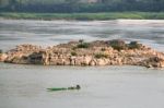 Fishing Boats Mekong Stock Photo