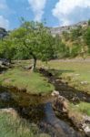 View Of The Countryside Around Malham Cove In The Yorkshire Dale Stock Photo