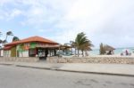 The Arashi Beach Is A Participant In The Aruba Reef Care Project Stock Photo