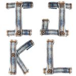 Letter Of Jeans Alphabet Stock Photo