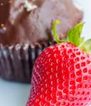 Strawberry And Cake Means Indulgence Strawberries And Fruit Stock Photo