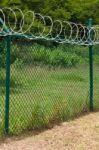 Razor Wire Stock Photo