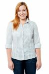 How Do I Look In Shirt ? Stock Photo