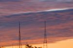 Broadcasting Tower In Queensland Stock Photo